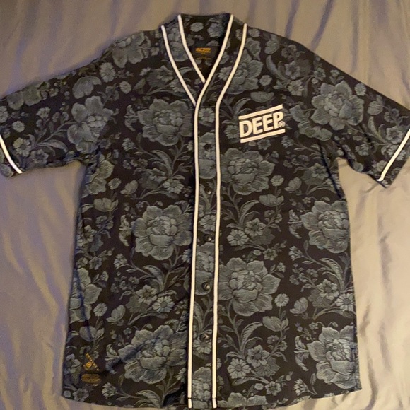 10.Deep Other - 10 Deep Floral Baseball Jersey size L